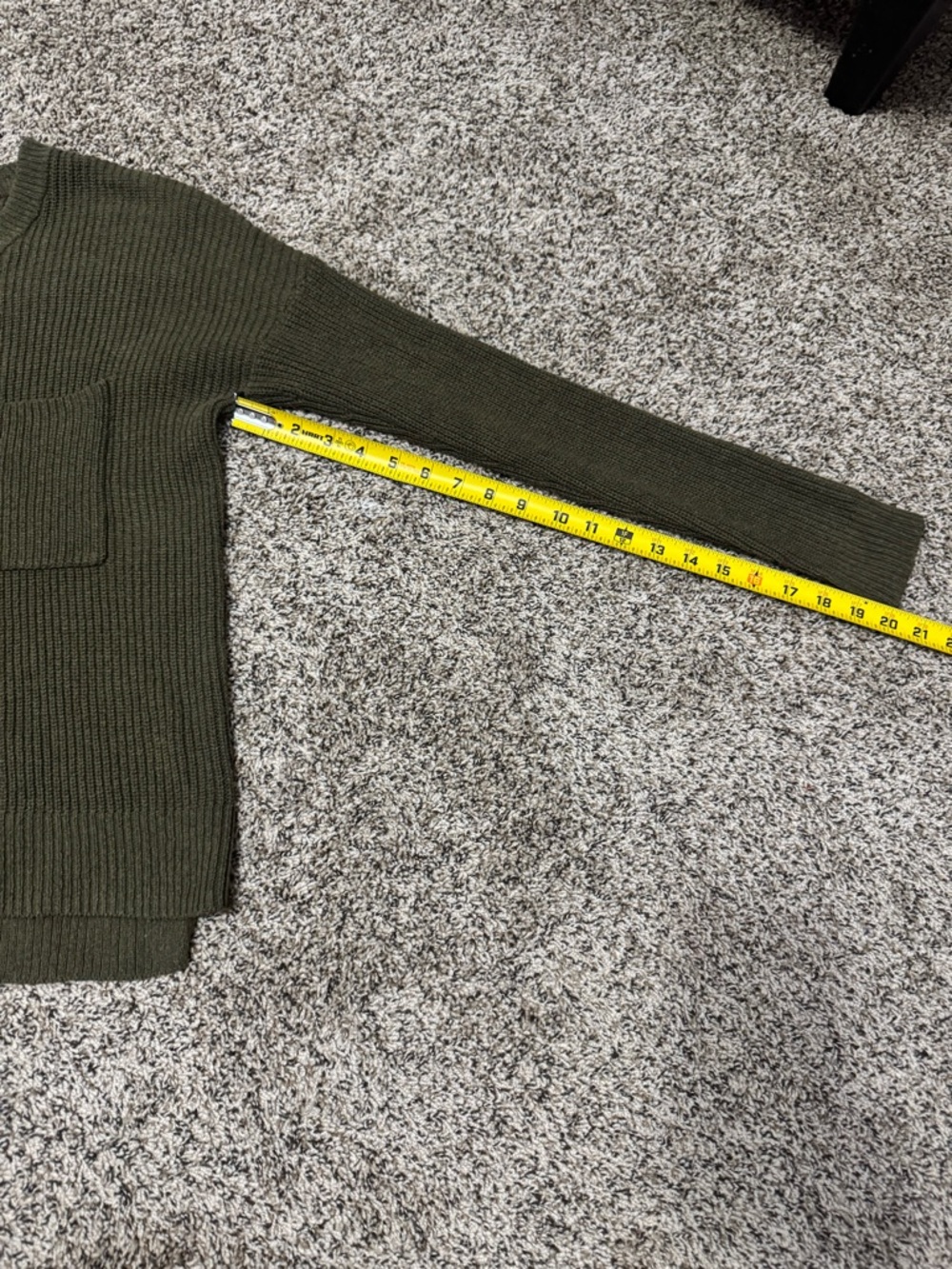 Madewell Thompson Ribbed Crewneck Sweater with Front Pocket - Picture 9 of 11